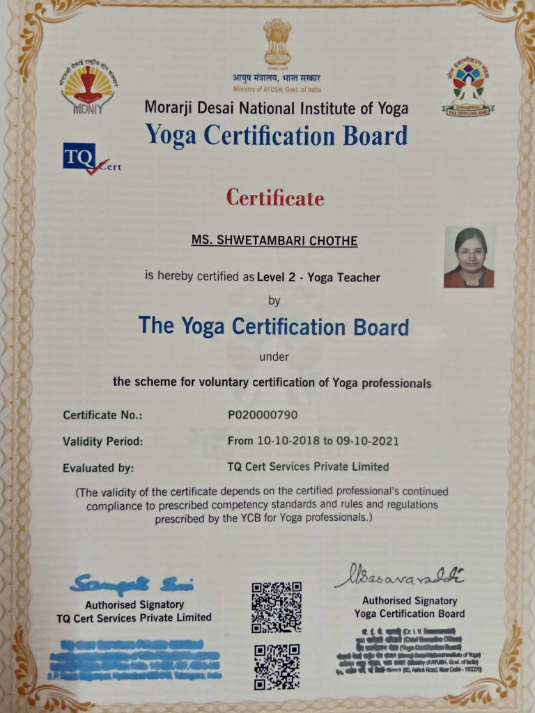 International And Government Certified Professional Yoga