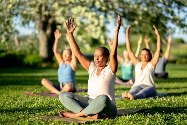 Outdoor yoga