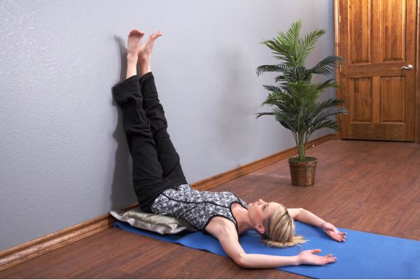 Legs-up-the-wall pose