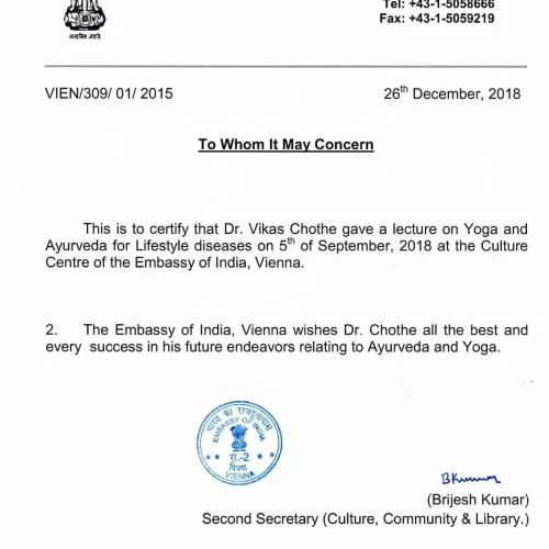 Indian embassy, austria