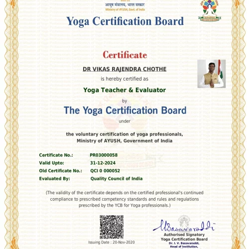 Vc -yoga certification board - yoga teacher & evaluator